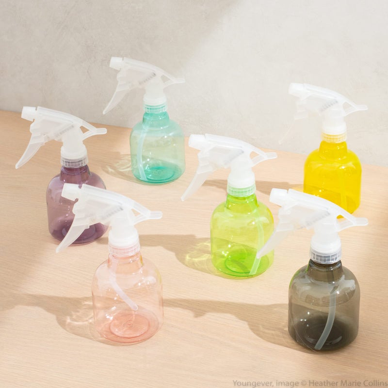 Youngever 6 Pack Empty Plastic Spray Bottles, 6 Assorted Colors (16 Ounce) - Image 2